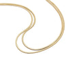 Estée Lalonde Parallel Snake Chain Necklace 18ct Gold Plate