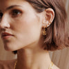 Estée Lalonde Sunburst Huggie Earrings 18ct Gold Plate