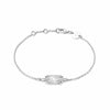 Estée Lalonde Sunburst Shield Bracelet Sterling Silver