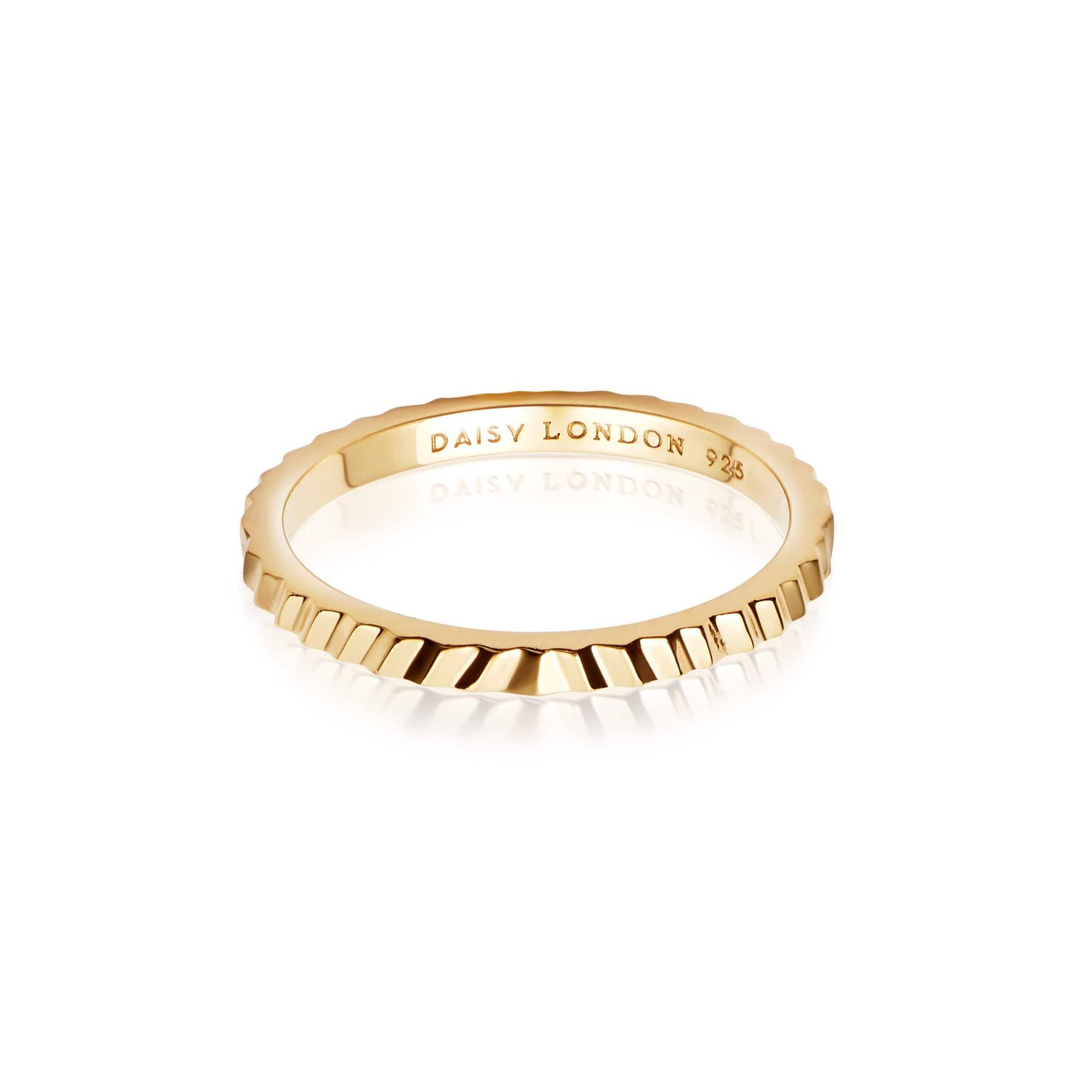 Estée Lalonde Sunburst Stacking Ring 18ct Gold Plate