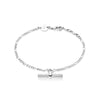 Estée Lalonde T Bar Drop Bracelet Sterling Silver