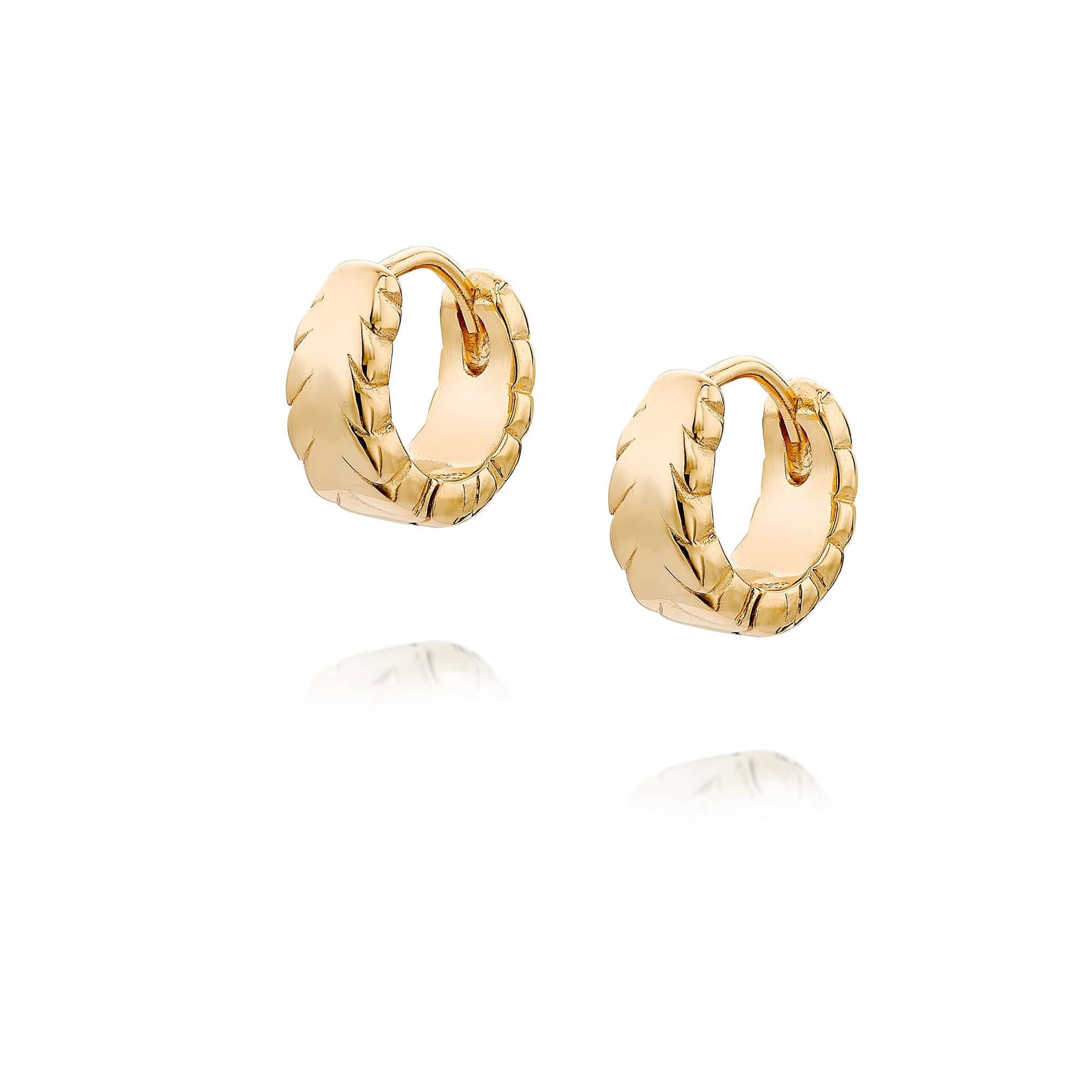 Estée Lalonde Thea Huggie Hoop Earrings 18ct Gold Plate