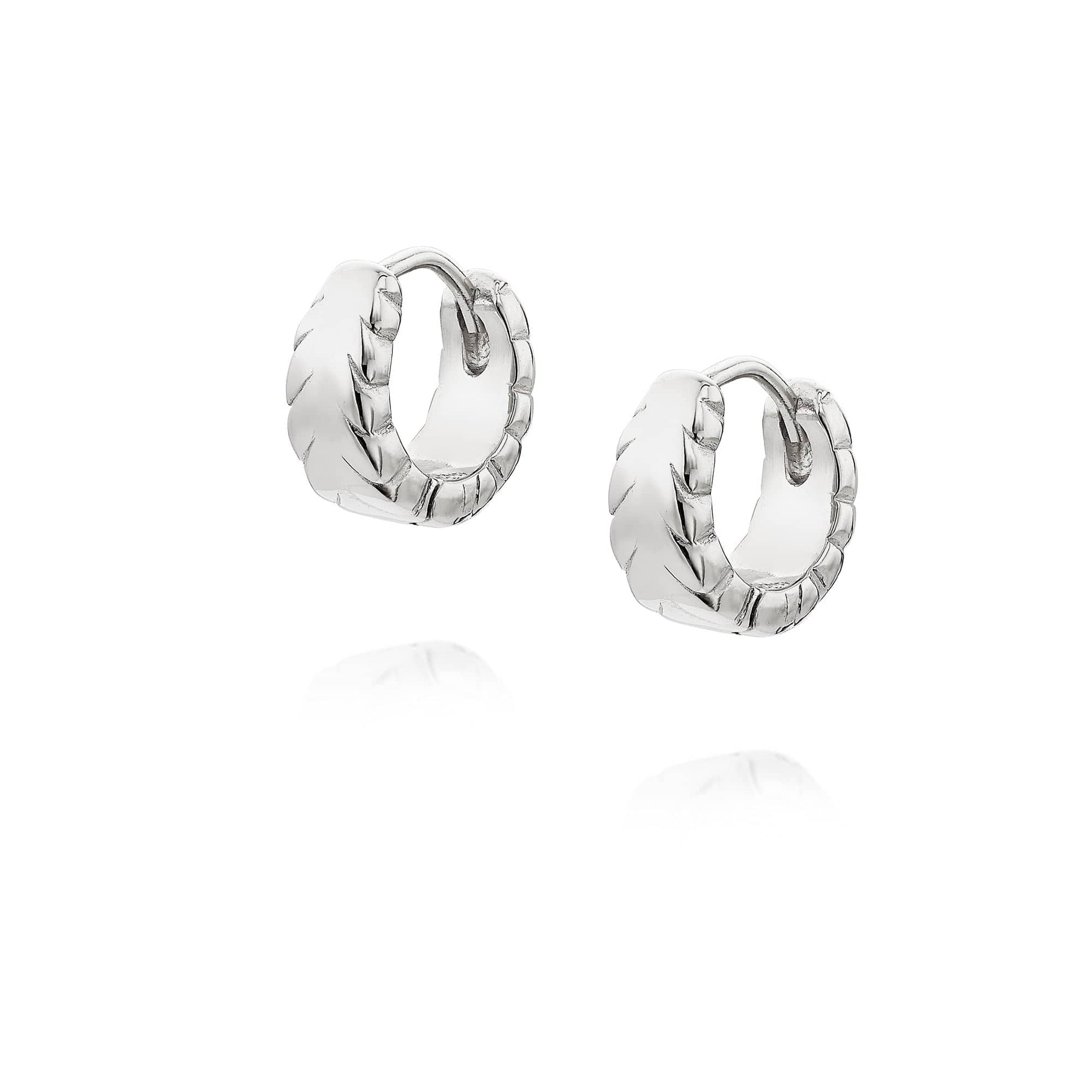 Estée Lalonde Thea Huggie Hoop Earrings Sterling Silver