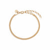 Estée Lalonde Tight Curb Chain Bracelet 18ct Gold Plate