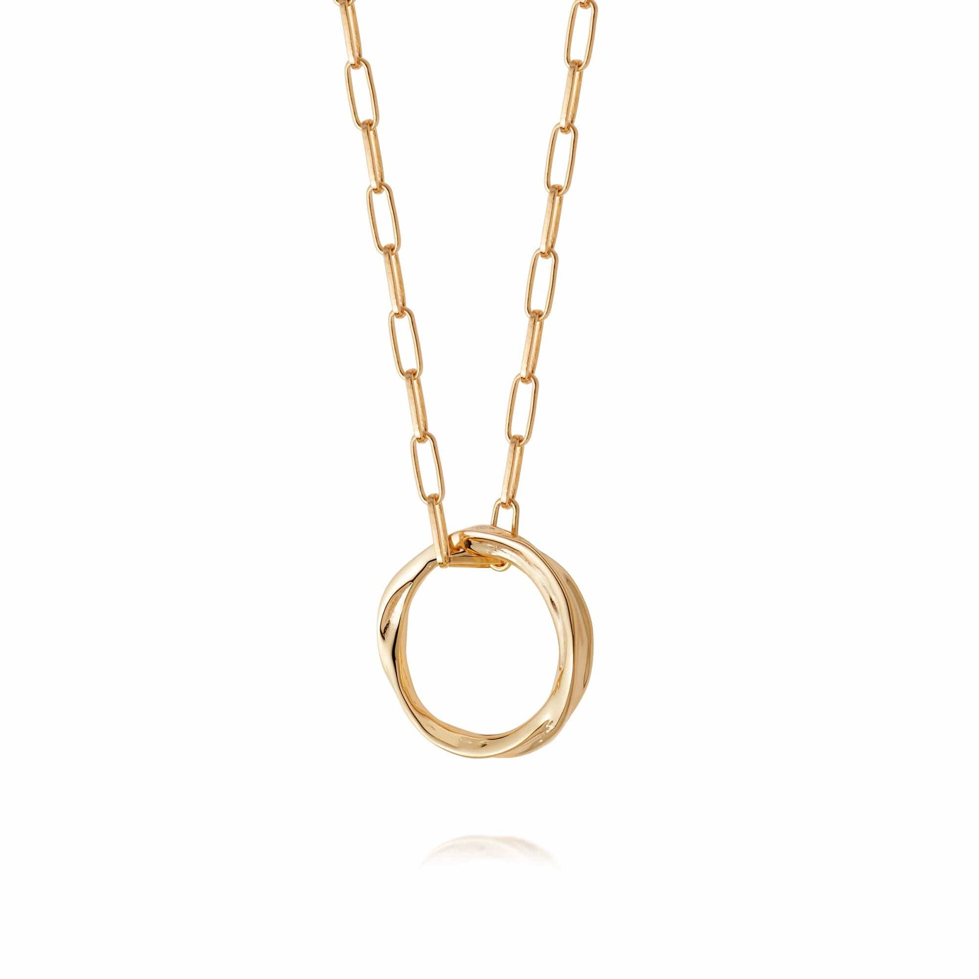 Estée Lalonde Unity Ring Necklace 18Ct Gold Plate