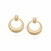 Estée Lalonde Venus Front Facing Hoop Earrings 18Ct Gold Plate