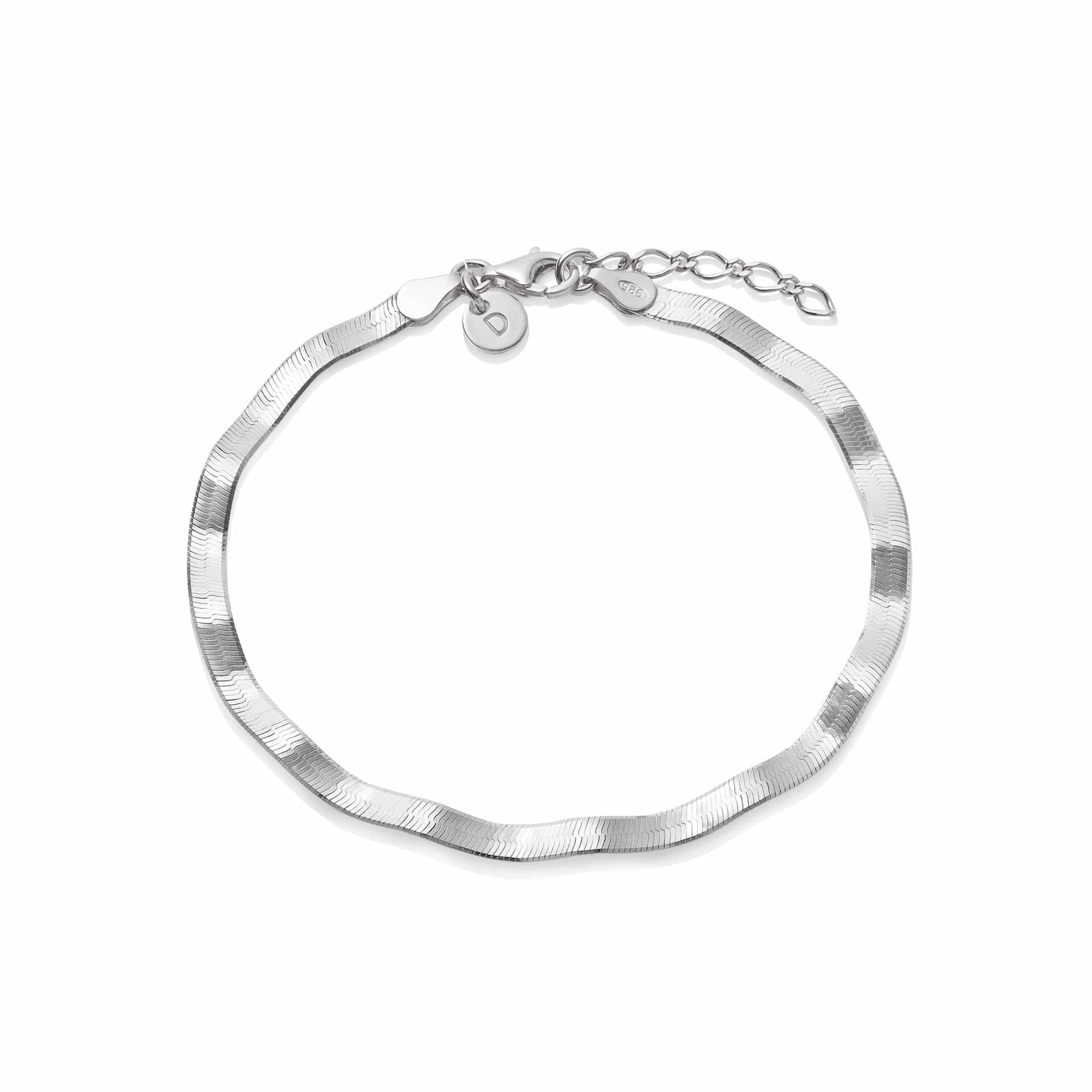 Estée Lalonde Wavy Snake Bracelet Sterling Silver