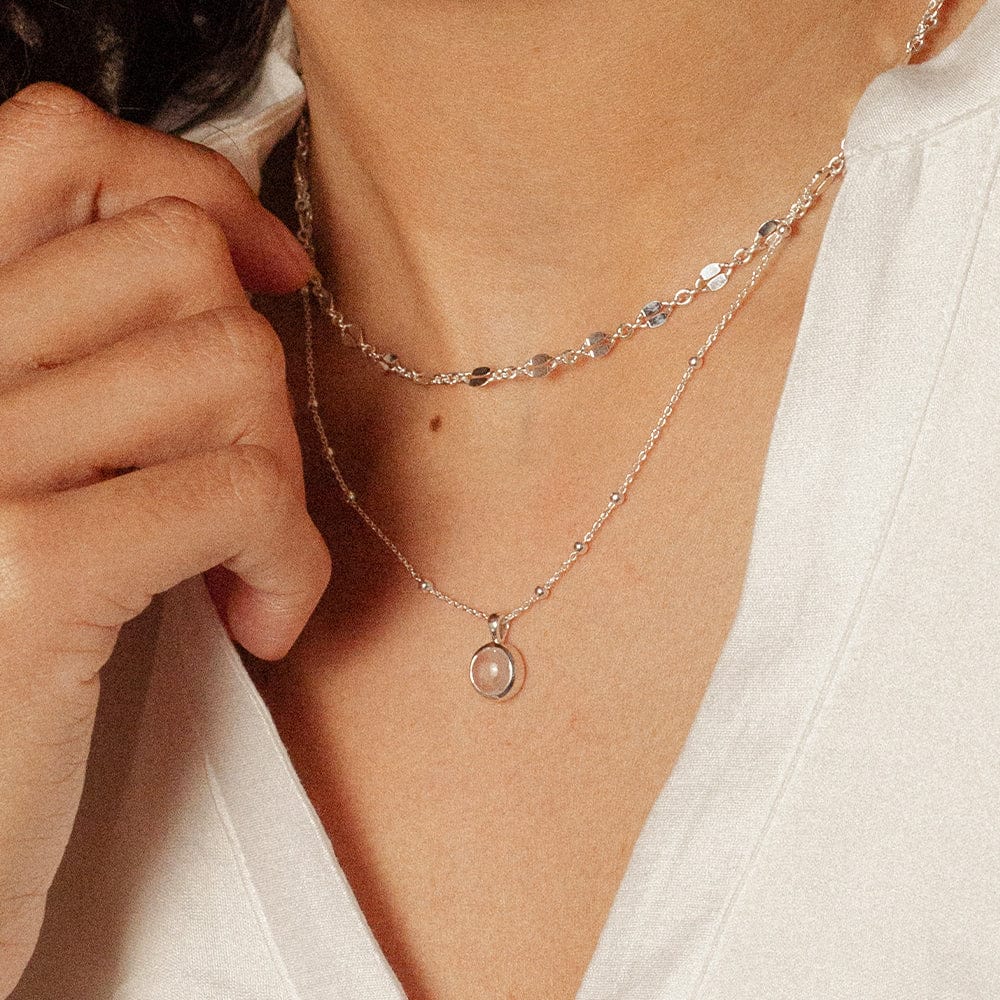 'Feel The Love' Necklace Layering Set Sterling Silver