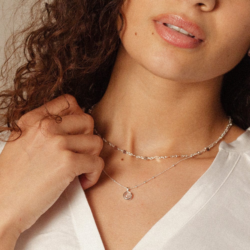 'Feel The Love' Necklace Layering Set Sterling Silver