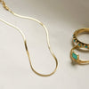 Fine Snake Chain Anklet 18ct Gold Plate