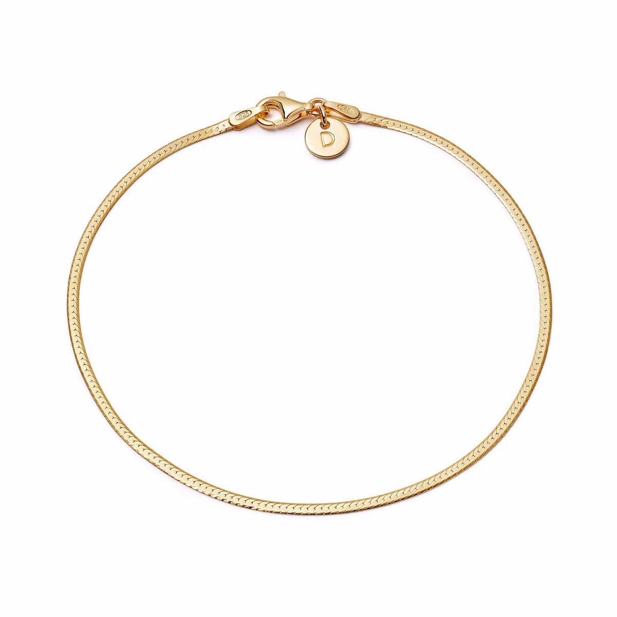 Fine Snake Chain Bracelet 18ct Gold Plate – Daisy London