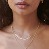 Fine Snake Chain Necklace 18ct Gold Plate