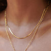 Fine Snake Chain Necklace 18ct Gold Plate