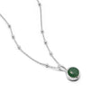 Green Aventurine Healing Stone Necklace Sterling Silver