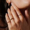 Green Aventurine Healing Stone Ring 18ct Gold Plate