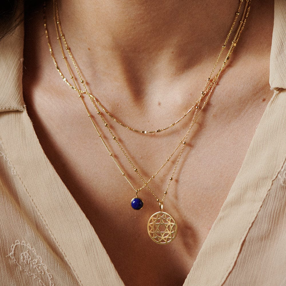 Heart Chakra Necklace 18ct Gold Plate