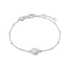 Howlite Healing Stone Bobble Bracelet Sterling Silver