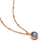 Labradorite Healing Stone Necklace 18ct Gold Plate