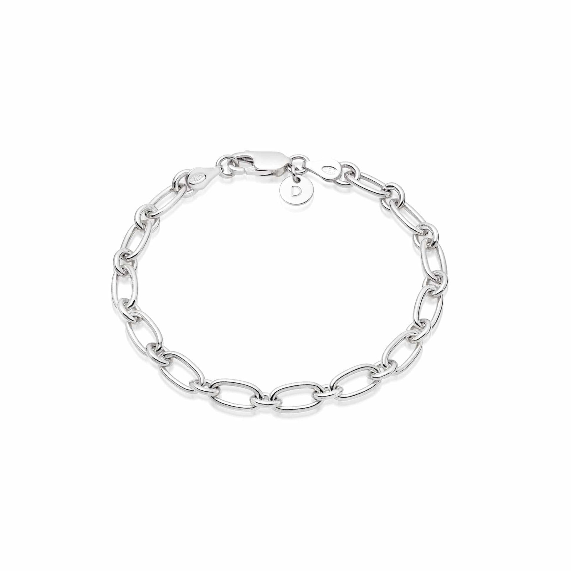 Linked Chain Bracelet Sterling Silver