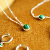 Malachite Healing Stone Necklace Sterling Silver