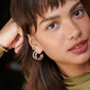 Midi Bold Earring Stack Sterling Silver