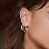 Midi Bold Earring Stack Sterling Silver