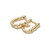 Modern Bobble Huggie Hoop Earrings 18ct Gold Plate