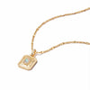 October Opal Birthstone Necklace 18ct Gold Plate