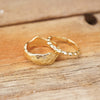 Organic Chunky Band Ring 18ct Gold Plate