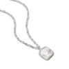 Organic Mother Of Pearl Necklace Sterling Silver