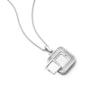 Palm Engraved Square Locket Sterling Silver