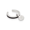 Palm Fan Enamel Ear Cuff Sterling Silver