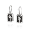 Palm Tree Earrings Sterling Silver