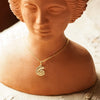 Pearl And Shell Pendant Necklace 18ct Gold Plate