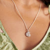 Pearl And Shell Pendant Necklace Sterling Silver