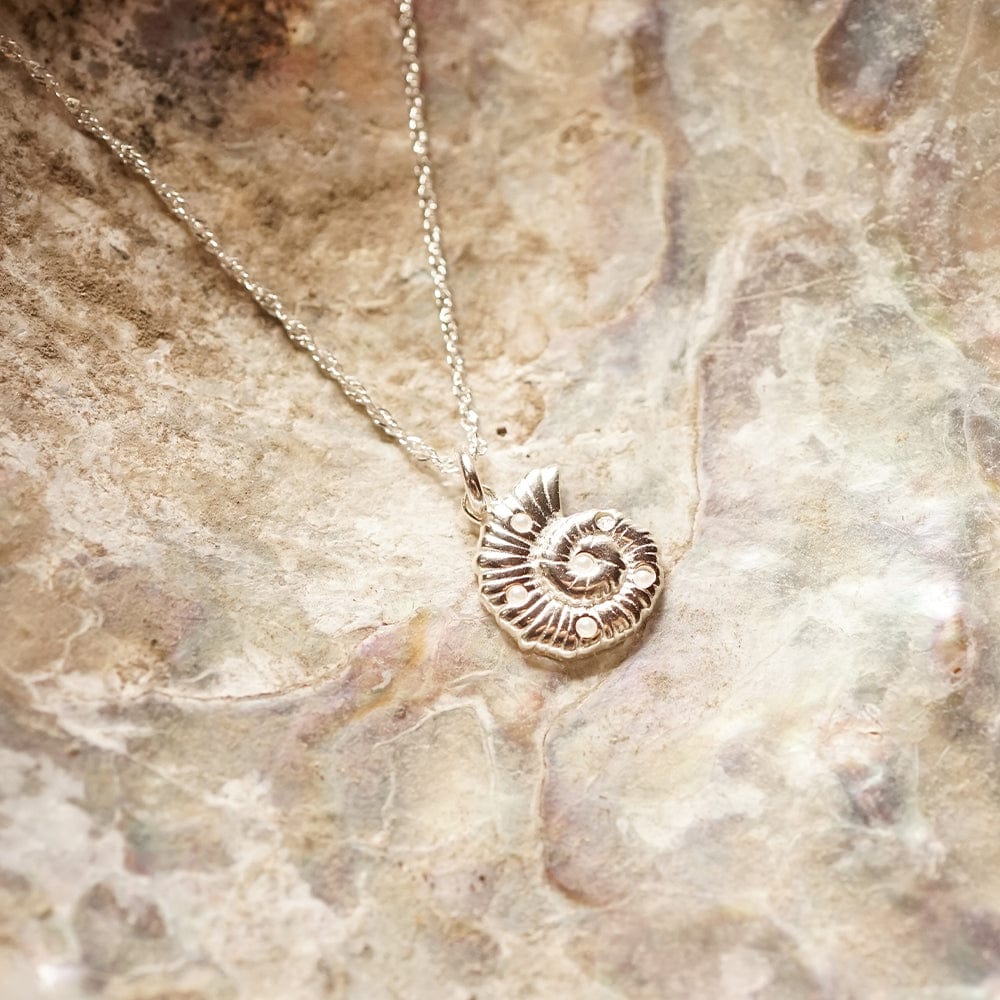 Pearl And Shell Pendant Necklace Sterling Silver