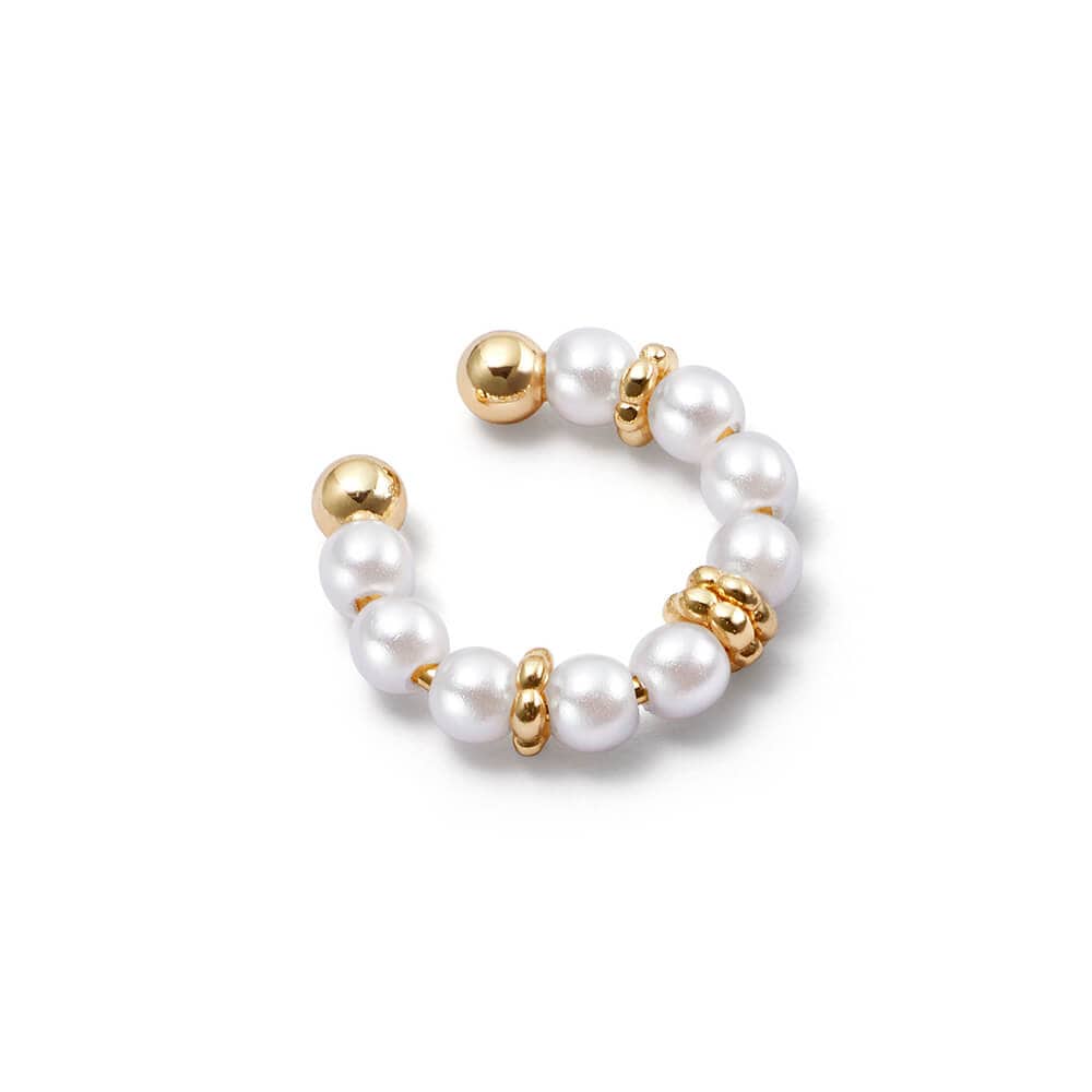 Pearl Ear Cuff 18ct Gold Plate