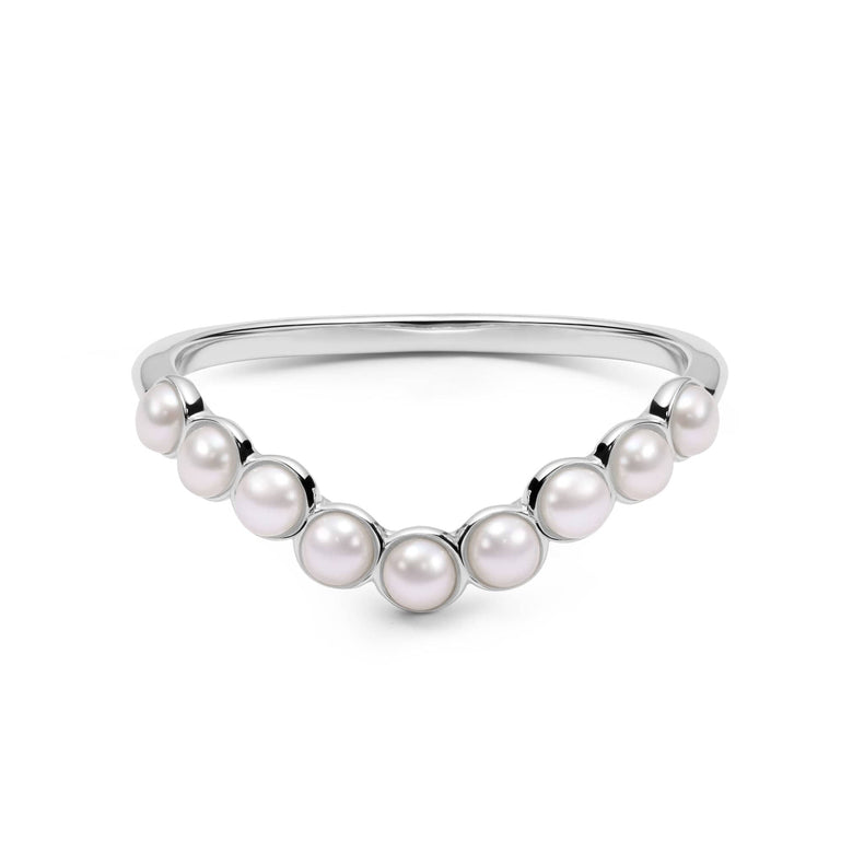 Pearl Wave Band Ring Sterling Silver recommended