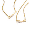 Personalised Carrie Name Necklace 18ct Gold Plate