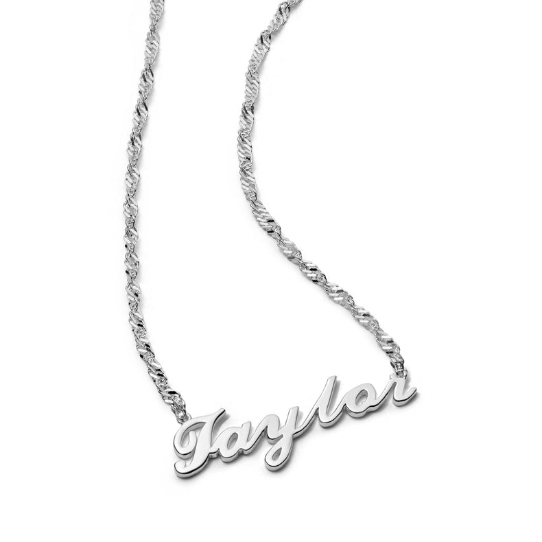 Personalised Carrie Name Necklace Sterling Silver recommended