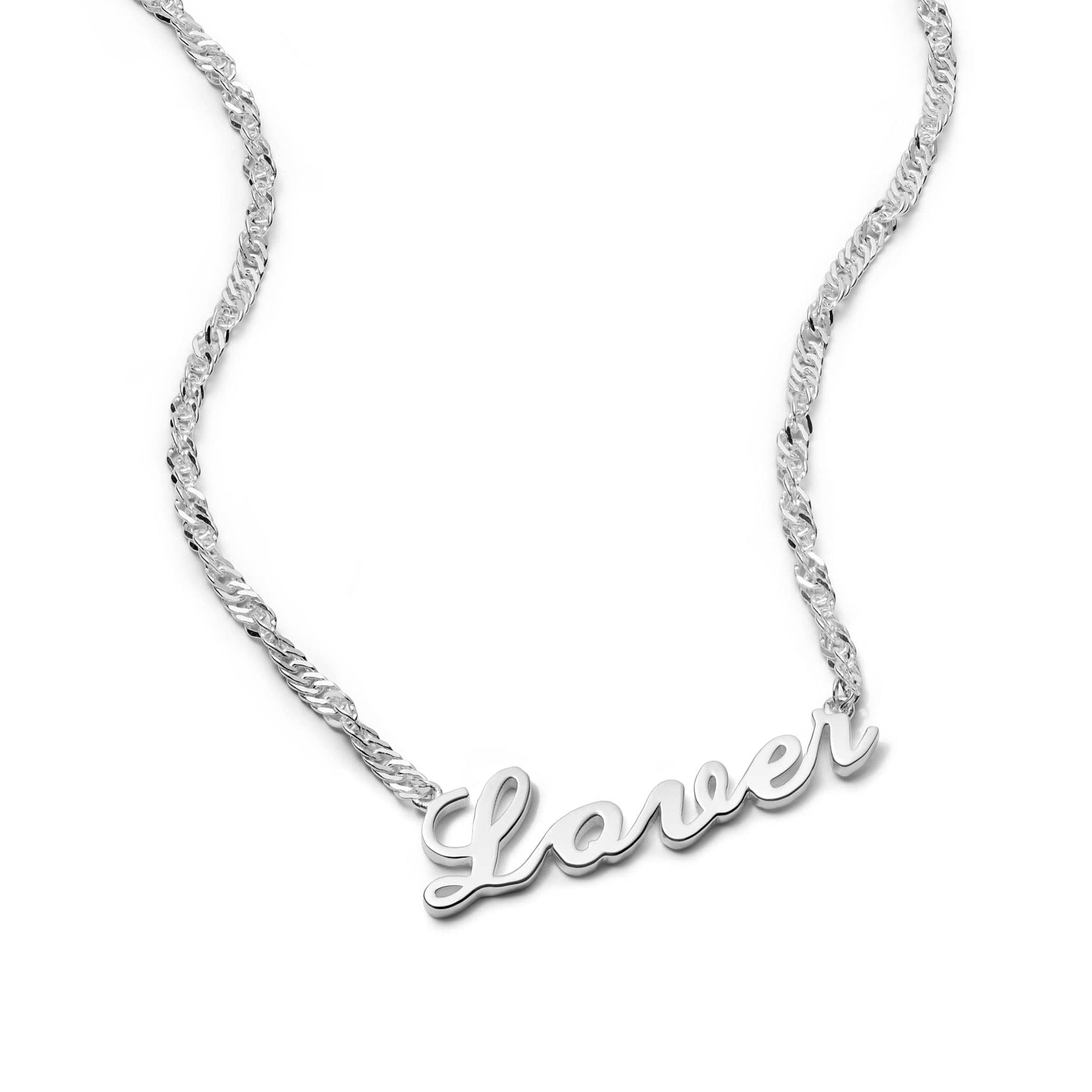 Personalised Carrie Name Necklace Sterling Silver