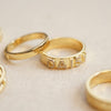 Personalised Crystal Ring 18ct Gold Plate