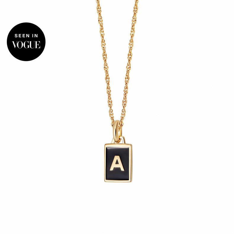 Personalised Initial Necklace 18ct Gold Plate recommended