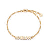 Personalised Name Bracelet 18ct Gold Plate