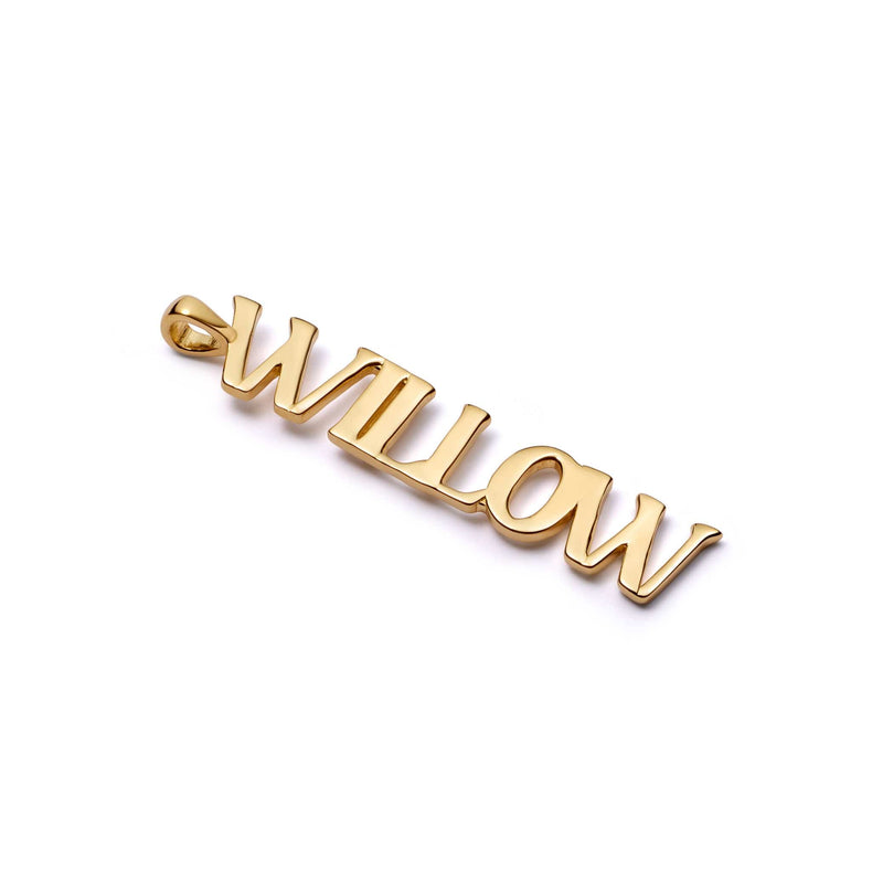 Personalised Name Pendant 18ct Gold Plate recommended