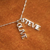 Personalised Pendant Name Necklace Sterling Silver