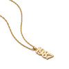 Personalised Pendant Name Necklace 18ct Gold Plate