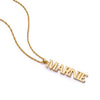 Personalised Pendant Name Necklace 18ct Gold Plate