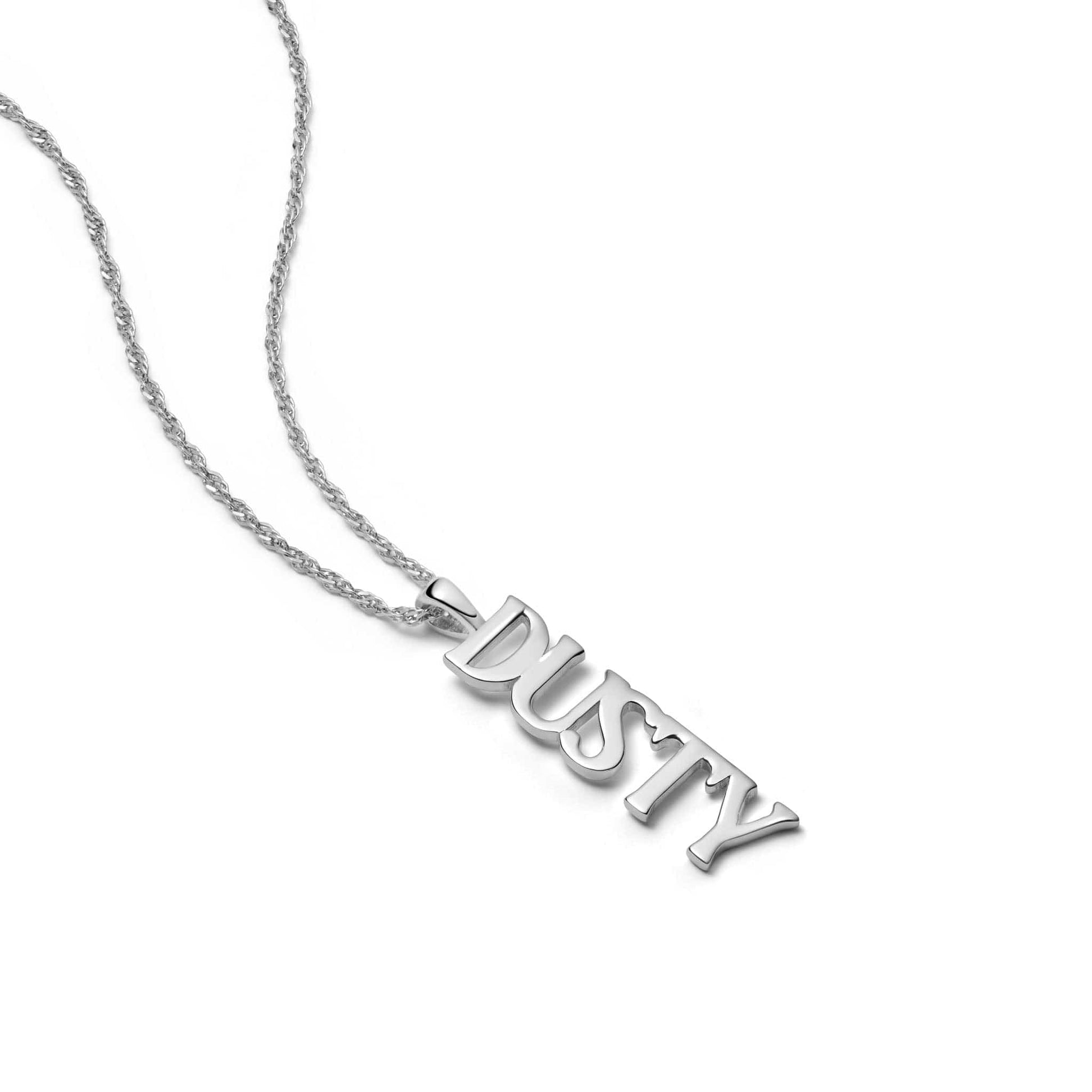 Personalised Pendant Name Necklace Sterling Silver