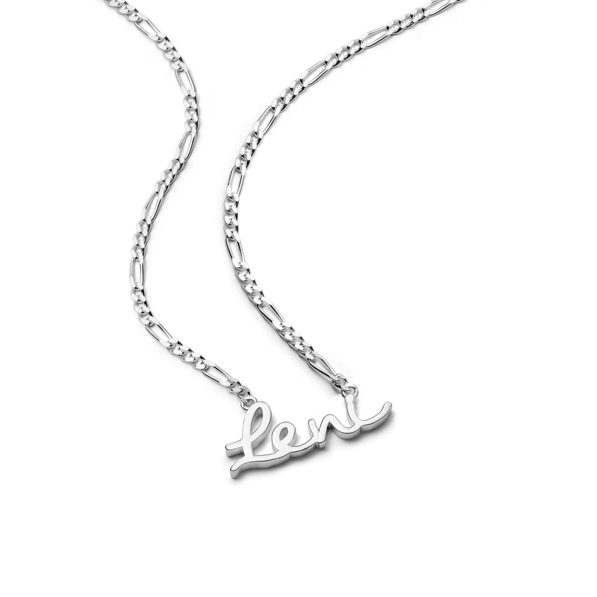 Personalised Script Name Necklace Sterling Silver